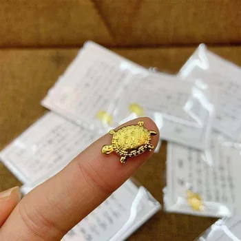 

Feng Shui Golden Money Turtle Wealth Japanese Home Office Decoration Tabletop Ornaments Lucky Gift Guarding Praying Fortune Tool