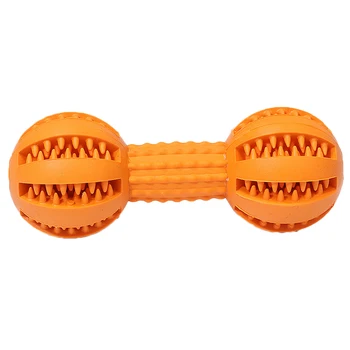 

Dogs Chew Toys Rubber Tooth Cleaning Molar Stuffed Snack Training Interaction Toy LBShipping