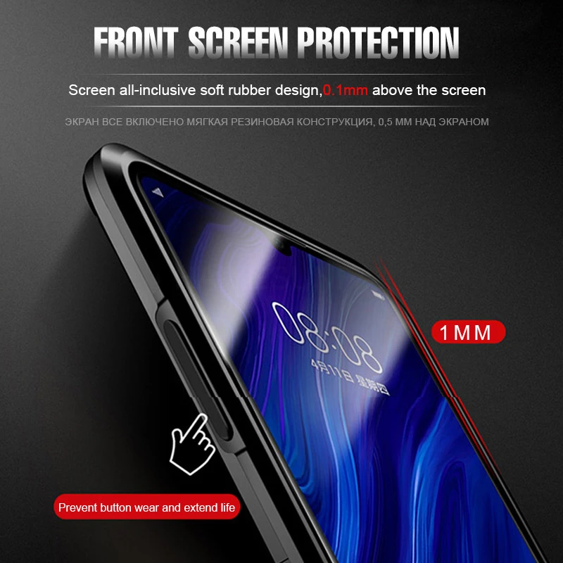 Роскошный противоударный защитный чехол с магнитным кольцом для huawei P30 Pro P20 Lite P30 силиконовый чехол P Smart mate 30 20X чехол для телефона s