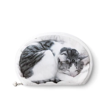 

Cute Cat Cosmetic Bag 3D Printing Travel Makeup Bag 2019 Hot-selling Women Brand New