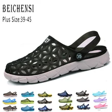 Для мужчин и женские пляжные сандалии вьетнамки босоножки на плоской подошве обувь с мягкой тонкой подошвой; сезон лето; спортивные сумки для путешествий; влюбленных для досуга; большие размеры 36-45