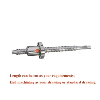 

cnc machine parts SFU1605 RM1605 ball screw 1300/1350 /1400/ 1450 mm with end machining 1pc + single ball screw nut SFU1605 1p