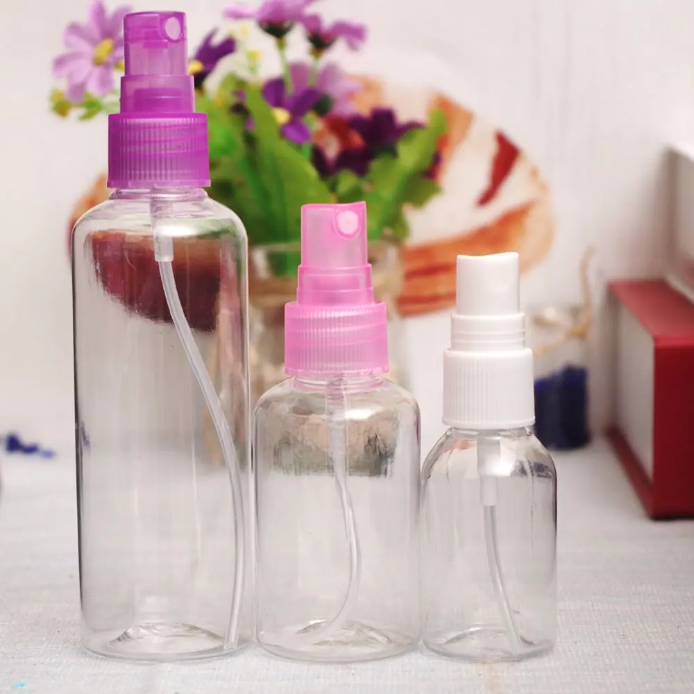 

1pc 30/50/75/100ml Travel Transparent Plastic Perfume Atomizer Small Mini Empty Spray Refillable Bottle Cosmetic Sample Containe