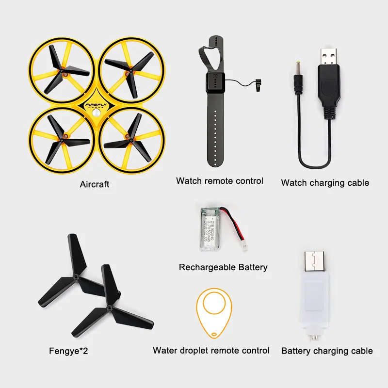 

High Quality Smart Watch Quadcopter Gravity Sense Mini Drone Pneumatic LED Lighting Gesture RC Aircraft