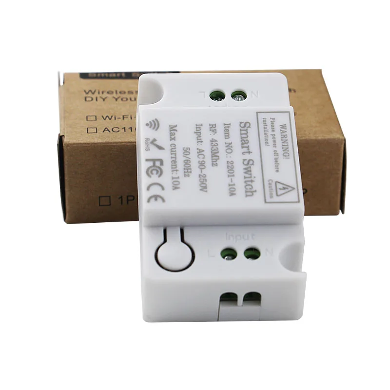 Newest Lighting Remote Control Switch 110V 220V 433Mhz rf Switch Relay Receiver and Transmitter for Led and Bulb control OnOff-2