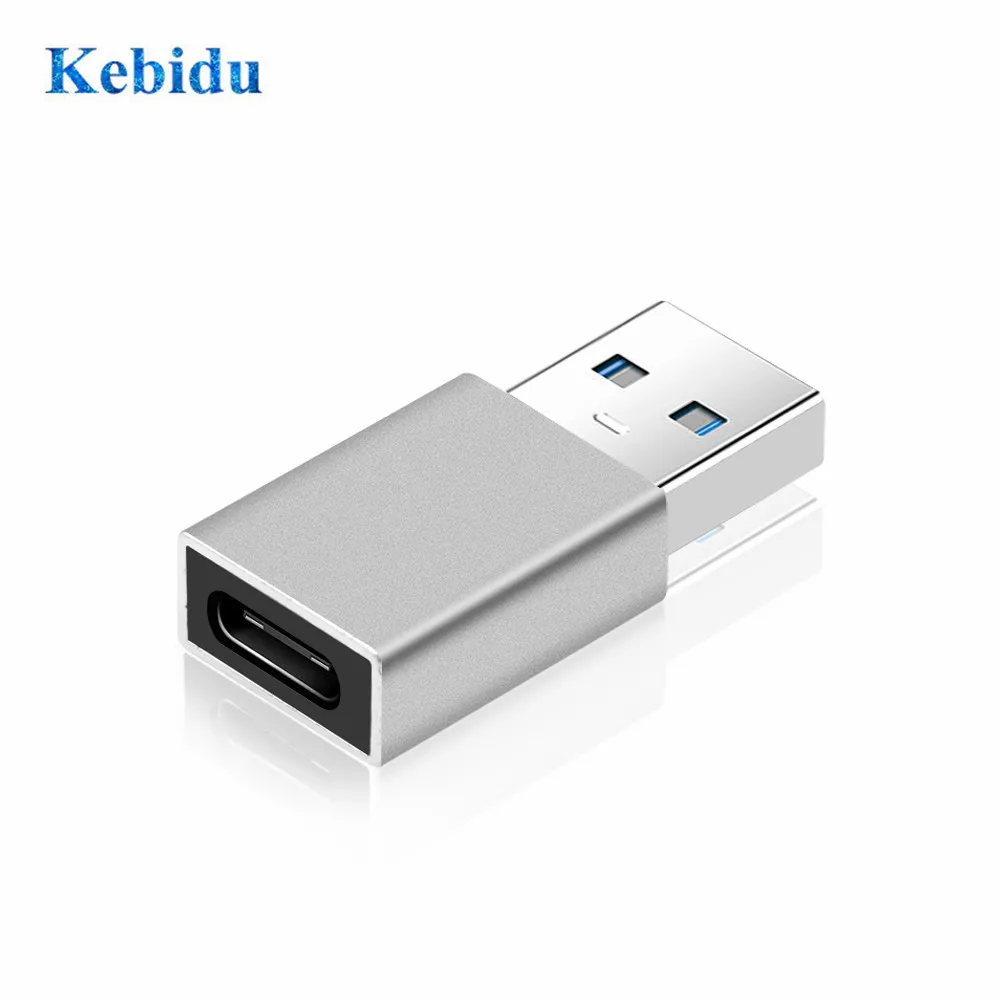 

KEBIDU USB Male to Type C Female OTG Adapter USB C Converter For Xiaomi Nexus 5x 6p Oneplus 3 2 Macbook USB3.0 Type-C Cable