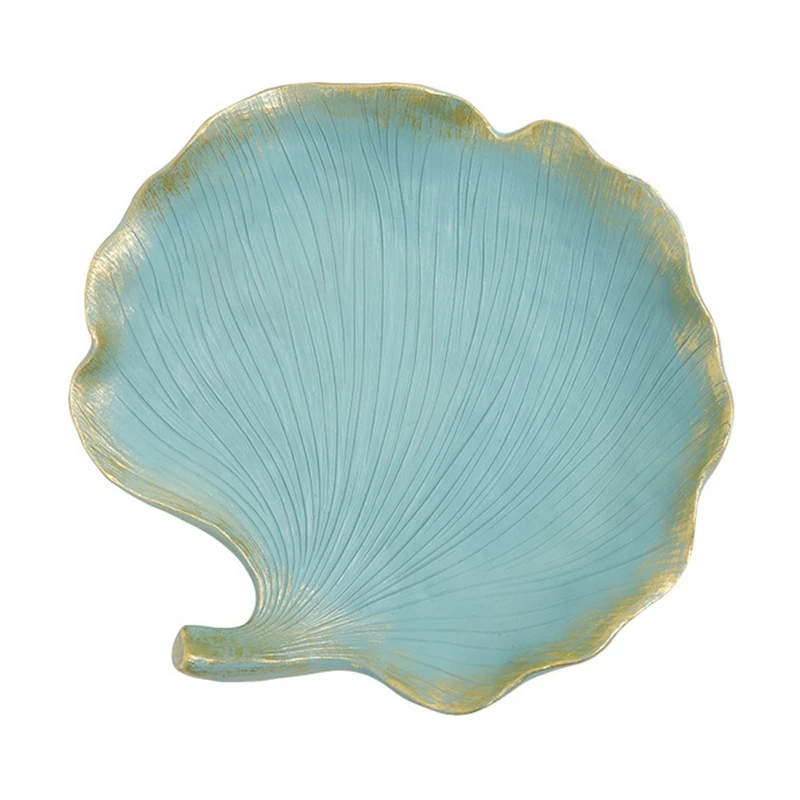 

Nordic Style Leaf Plate Decoration Food Plate Jewelry Tray Ring Bracelet Rack Creative Storage Plate Ginkgo