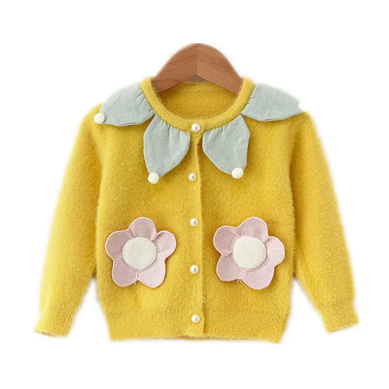Детский вязаный кардиган с пуговицами на возраст от 12 месяцев до 4 лет|Свитера| |