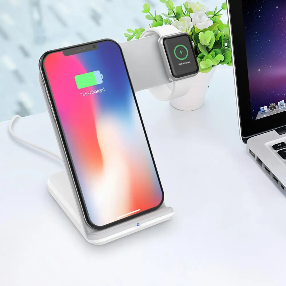 TWISTER. CK Qi Беспроводное быстрое зарядное устройство для зарядки телефона для Apple Watch iWatch iPhone 8 iPhone X и всех qi-стандартных устройств