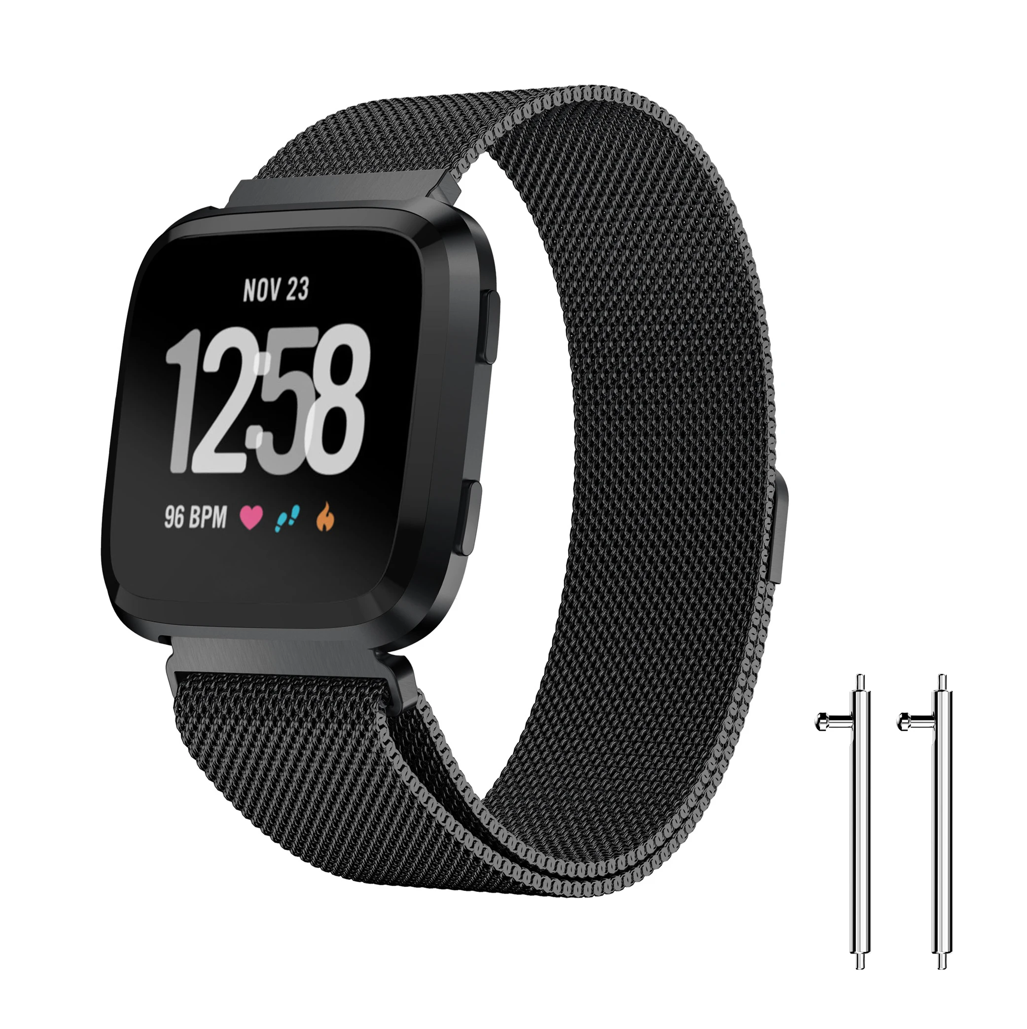 YAYUU Магнитный Миланский ремешок для Fitbit Versa/Blzae браслет из нержавеющей стали для Fitbit Versa 2/Versa Lite умные часы