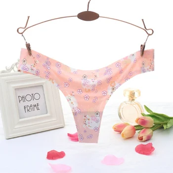 

Women Print Sweet Panties Seamless Briefs Intimate Ladies Mid-Rise Panties Comfortable Breathable Female Lingerie