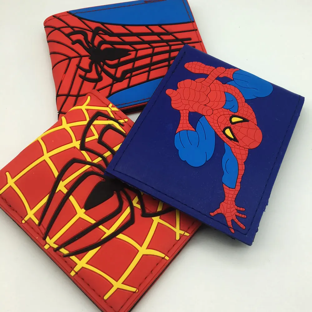 

Popular Superhero Anime Wallet The Avengers Hero Spider-Man Wallet Cute Teenager Boy's Spider Spiderman Wallet & Purse Leather