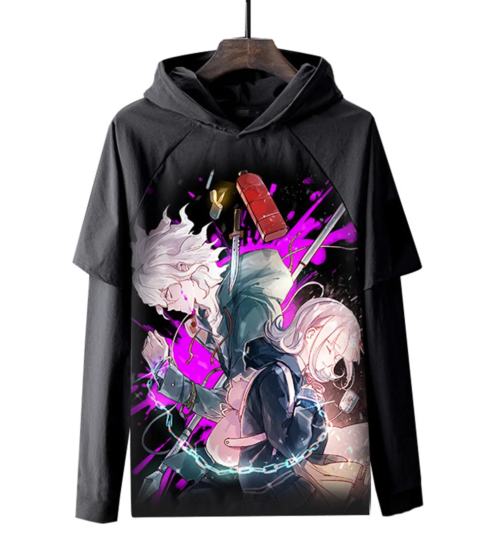 Косплей Аниме DanganRonpa 2 черная футболка с длинными рукавами для взрослых monokuma Monomi