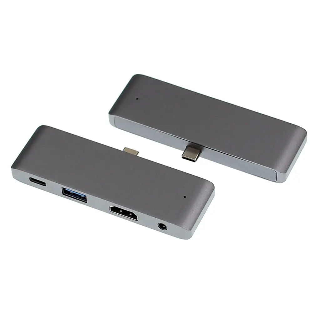 USB 3,1 type-C Om USB3.0 концентратор HDMI 3,5 мм аудио PD Отправка 4 в 1 ноутбук док-станция для Macbook Air Pro
