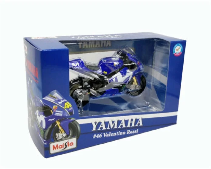 Цена Maisto 118 2018 Yamaha YZR M1 Valentino Rossi модель велосипеда новая в коробке