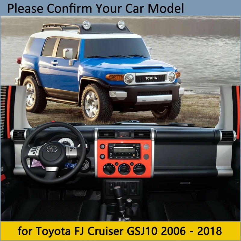 Защитная накладка на приборную панель для Toyota FJ Cruiser 2006~ GSJ10 автомобильные аксессуары приборная панель коврик от солнца 2010