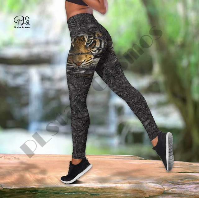 Women Casual Sports Yoga Pants Colorful Printed Fashion Leggings