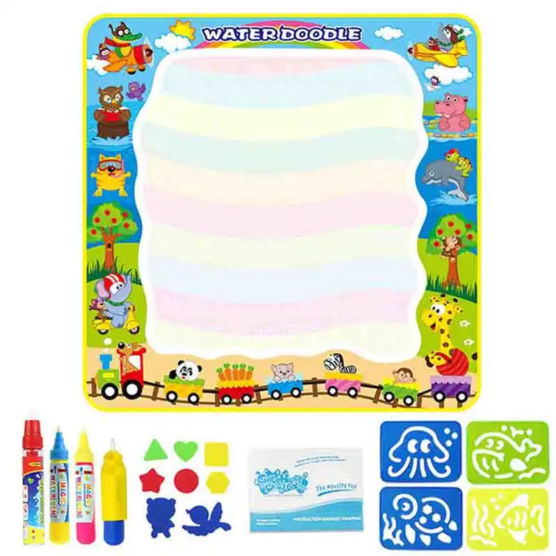 

Colorful Magic Water Writing Graffiti Painting Canvas Cartoon Child Education Drawing Carpet Mats Toy for Children