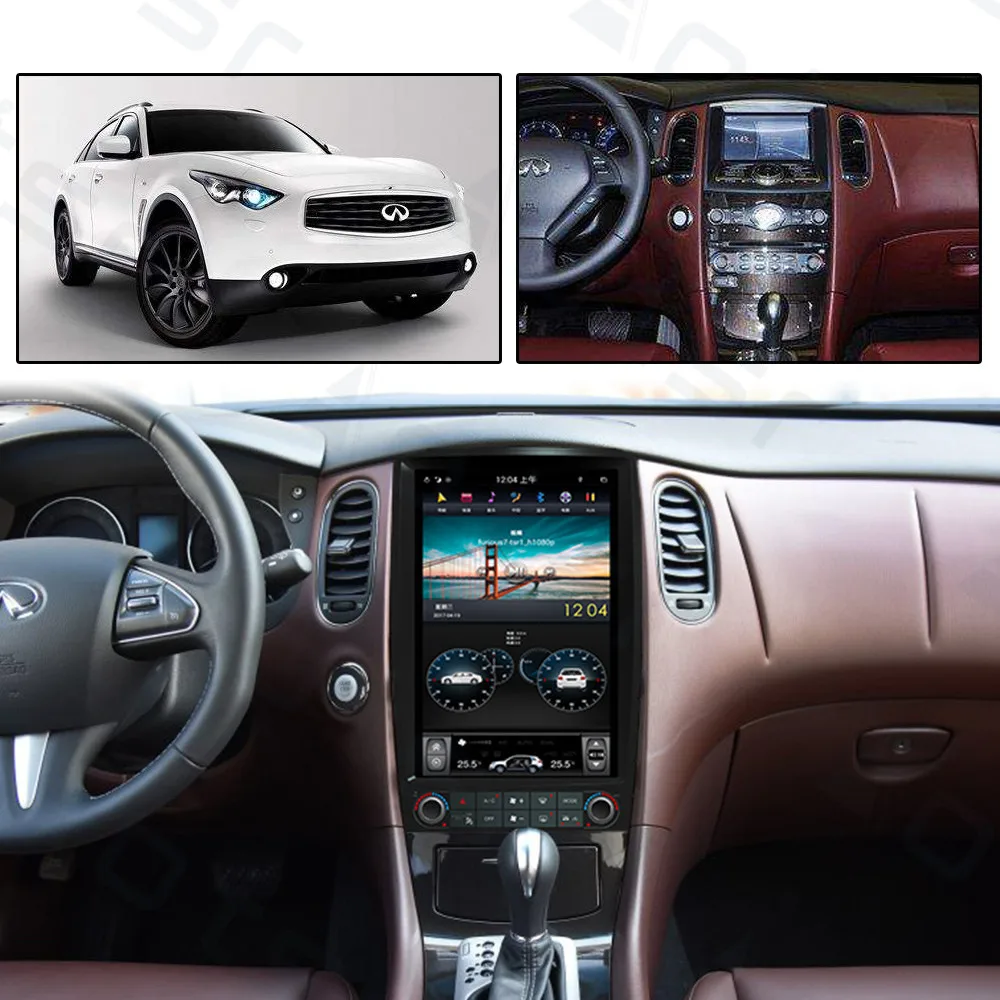 Perfect Aotsr Tesla10.4“ Vertical screen Android 8.1 Car DVD Multimedia player GPS Navigation For Infiniti QX50 2015-2017 Wifi carplay 0