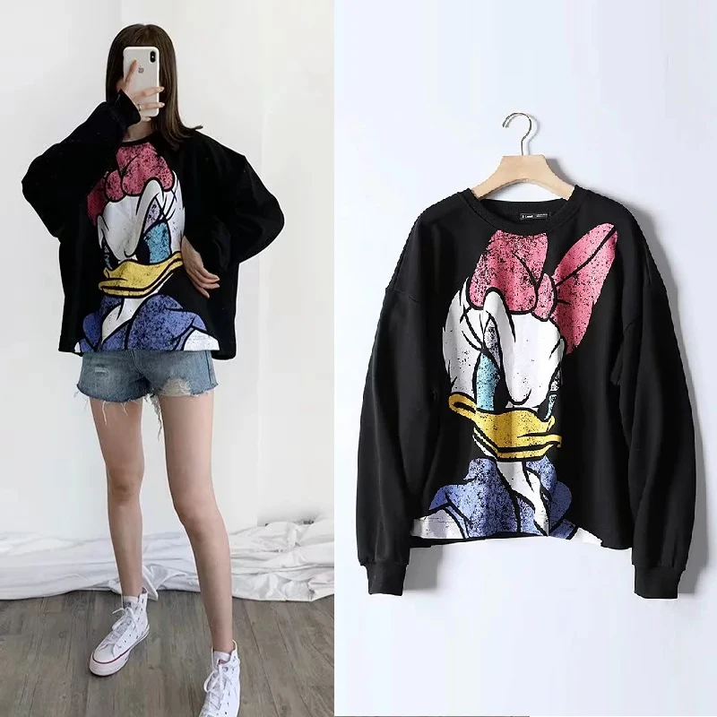 QQ0416 Sweatshirt Женская футболка, модная толстовка, толстовки с капюшоном «Король Лев», одежда, пуловер, уличная одежда с рисунком, осень, с капюшоном, большие размеры - Цвет: QQ0416 Sweatshirt