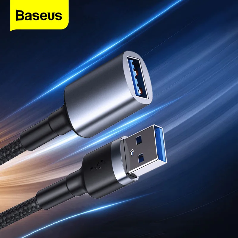 Кабель-удлинитель Baseus USB-USB штырь-штырь штырь-гнездо USB-кабель Micro B 3 0 5 Гбит/с 2 А