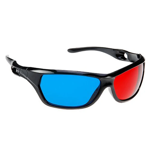 ABKK-2x Red and Cyan Glasses Fits over Most Prescription Glasses for 3D Movies, Gaming and TV (1x Clip On ; 1x Anaglyph style)