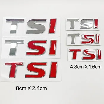 

TSI Metal Car Stickers Emblem Badge Decal Car Styling Sticker for Polo Golf 5 6 7 CC Passat B5 B6 Bora