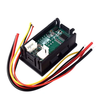 

DC 0-100V 10A Digital Voltmeter Ammeter Dual Display Voltage Detector Current Meter Panel Amp Volt Gauge 0.28 inch Red Red LED