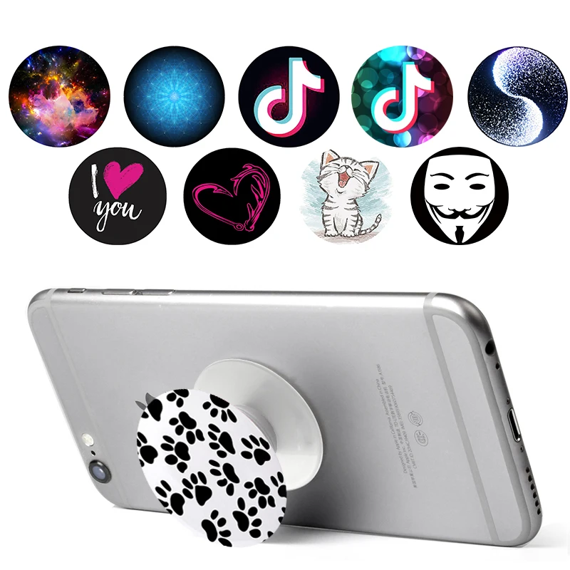 

держатель для телефона Mobile Phone Holder Socket Grip Попсокет Musically Dog foot Cute Phone Stand