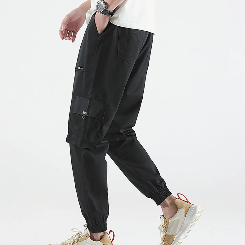 Дропшиппинг мужские весенние осенние модные ретро однотонные многокарманные длинные брюки Повседневное платье женские корейский стиль