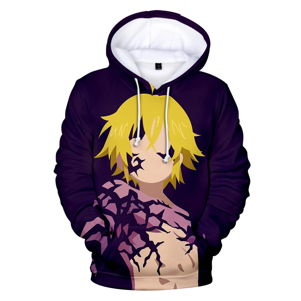 Толстовка Meliodas 3D для мужчин и женщин Новое поступление 2020 худи Nanatsu No Taizai самая