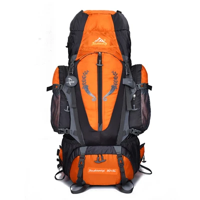 Оранжевый AoLuHeng Grote Professional Bergbeklimmen Кемпинг Rugzak открытый Tas водонепроницаемый нейлон Rugzak Voor Klimmen Wandelen Rugzak 85L - Цвет: Оранжевый