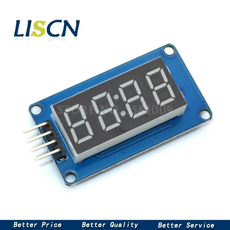 Модуль со светодиодным дисплеем TM1637 для Arduino 4-сегментная 4-битная цифровая трубка