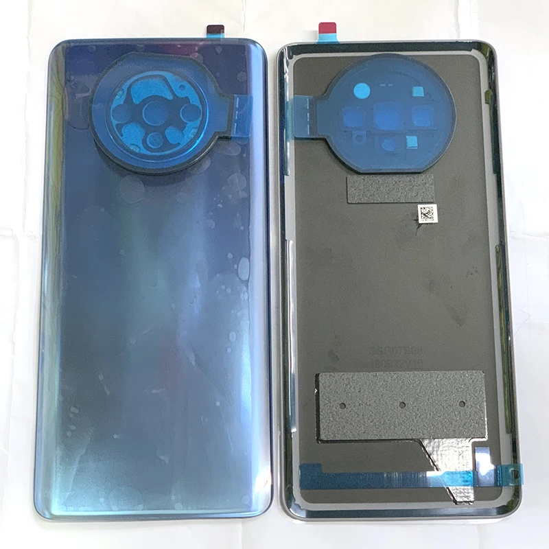Для 6,5" oneplus 7 T стеклянная задняя крышка для батареи чехол Корпус+ металлическая рамка для камеры+ Вспышка+ клейкая наклейка для oneplus 7 T
