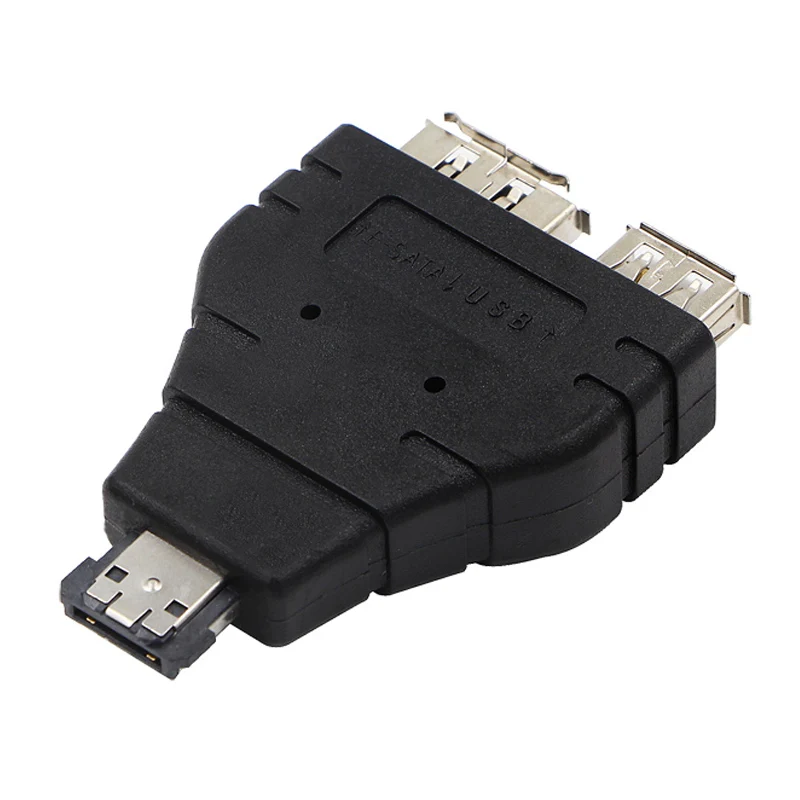Мощность ESATA к ESATA USB комбинированный сплиттер конвертер адаптер разъем жесткий диск кабель двойной порт конвертеры Универсальный