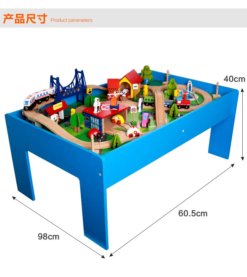 Building Blocks Small Train Camera Track Building Blocks 88-Piece Table Camera Track Set Small Train Educational Scientific And