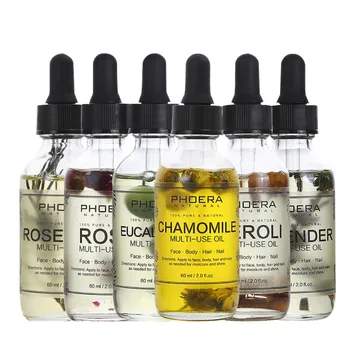 

Multi-Use Plant Oil Moisturizing anti-aging relaxing brightening Herbal Essential Oil For Body & Hair With Natural Petals 60ML