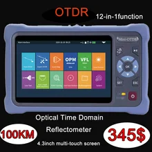 Волоконно-оптический рефлектометр OTDR 1550 нм, 26/24 дБ, 12 функций, сенсорный экран, тестер кабеля Ethernet VFL OLS OPM, карта событий