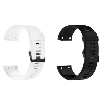 

HOT-2x Silicone Watch Band Bracelet for Garmin Forerunner 35 Smartwatch Accessories Watch Strap Wristband Black & White