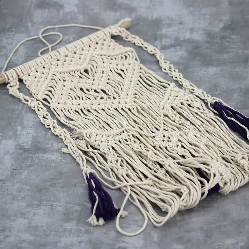 Love Tassel макраме настенный художественный дизайн Тканый гобелен украшение комнаты U90A