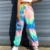 2021 Tie Dye Joggers Тренировочные Брюки Женщины с высокой талией Хип Поп Мешковатые Брюки Эластичная Осенняя Уличная Одежда Спортивные Свободные Повседневные Брюки