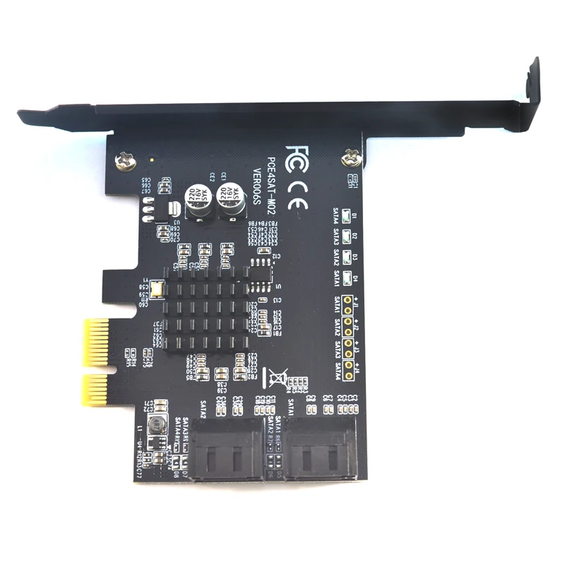 Компьютерная шина PCI-E карта SATA PCI-E 1X карты PCI Express SATA 3,0 2 Порты 4 Порты 6 Порты SATA III SSD SATA 6 Гбит расширения платы адаптера добавить на карте