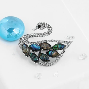 

Brooch "Galiotis" swan in silver