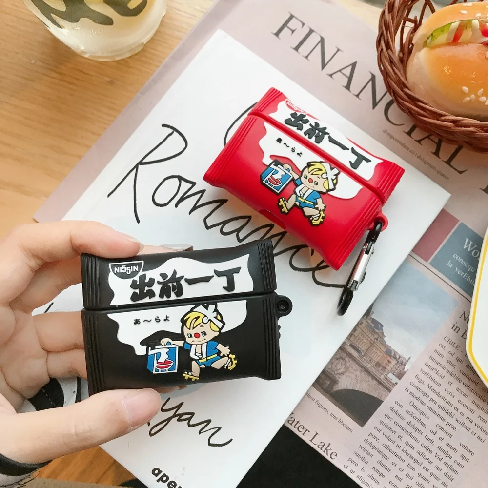 Для airpods 3 модная сумка для мгновенной лапши аксессуары для наушников Чехлы для Airpods Pro Bluetooth гарнитура силиконовый защитный чехол