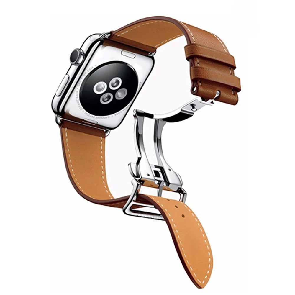 Ремешок из натуральной кожи для Apple Watch Band 38 мм 40 42 44 | Наручные часы