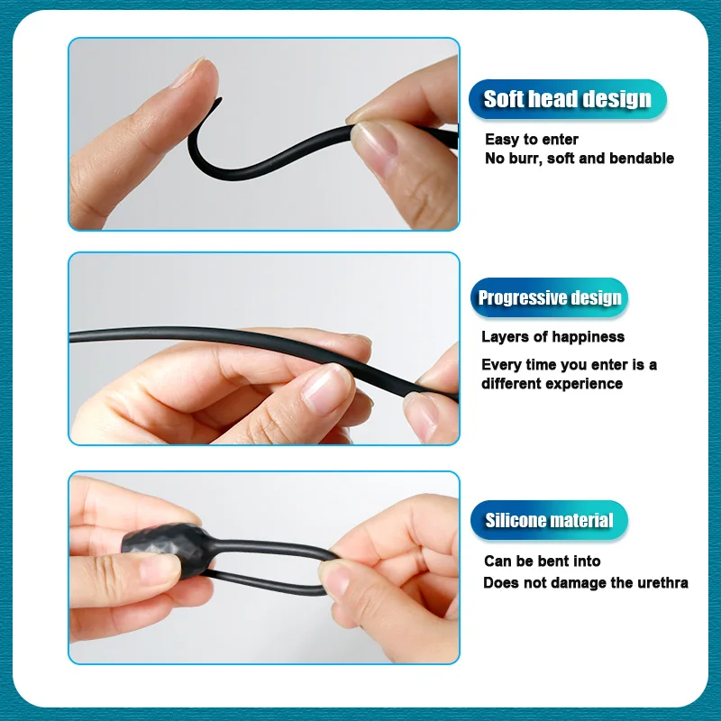 Men'S Masturbator Vibrator Urethral Plug Extender Intimate Toys For Men Penis Plug Urethral Dilator Stimulation Stopper Nds
