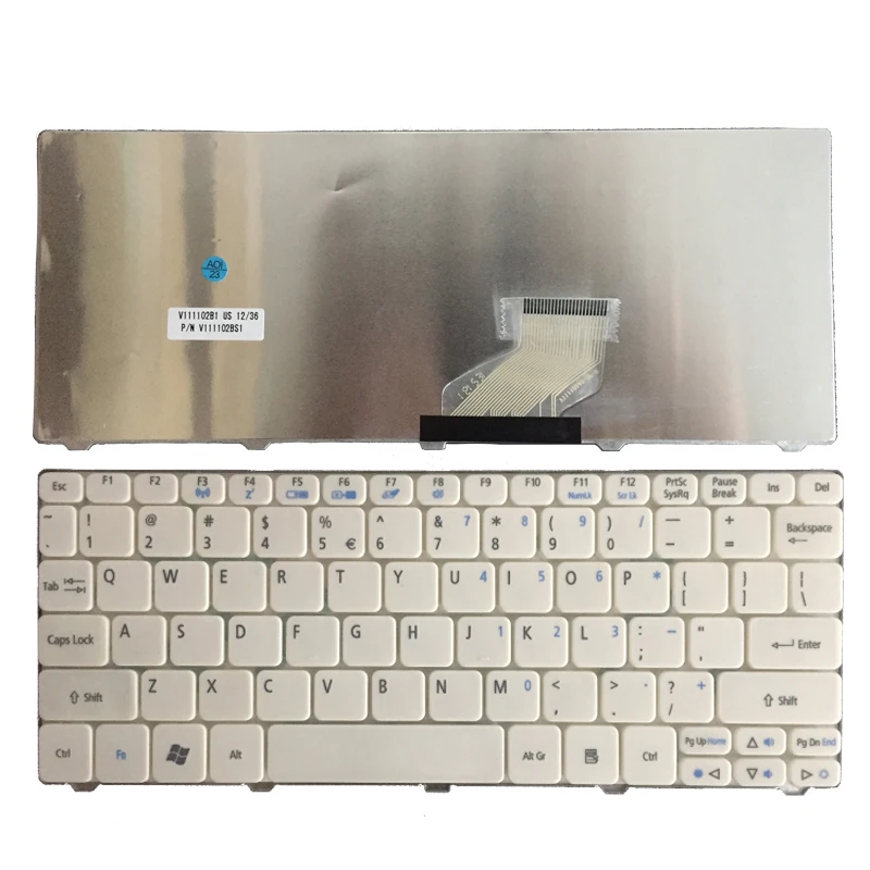 Клавиатура US для ноутбука Acer Aspire One 521 522 533 D255 D255E D257 D260 D270 AO521 532H AO532 NAV50 ZE6 ZH9