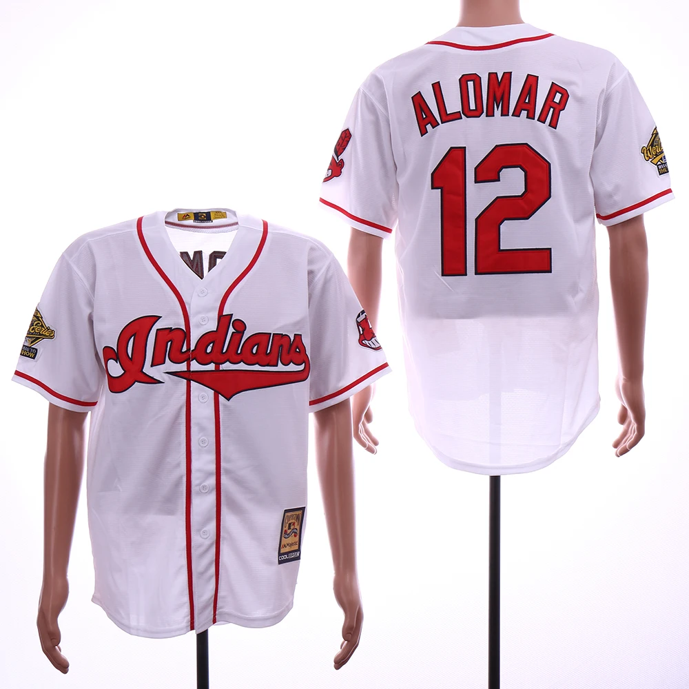 Men Cleveland Francisco Lindor Jim Thome Corey Kluber Jason Kipnis FLEX& Cool Base Player Jersey camiseta maillot - Цвет: Синий