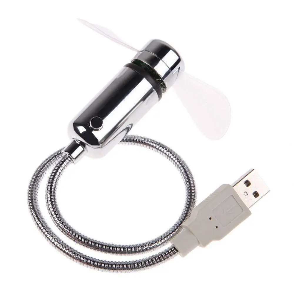 MeterMall портативный домашний мини офис USB Led часы вентилятор с функцией отображения в реальном времени для ПК ноутбук