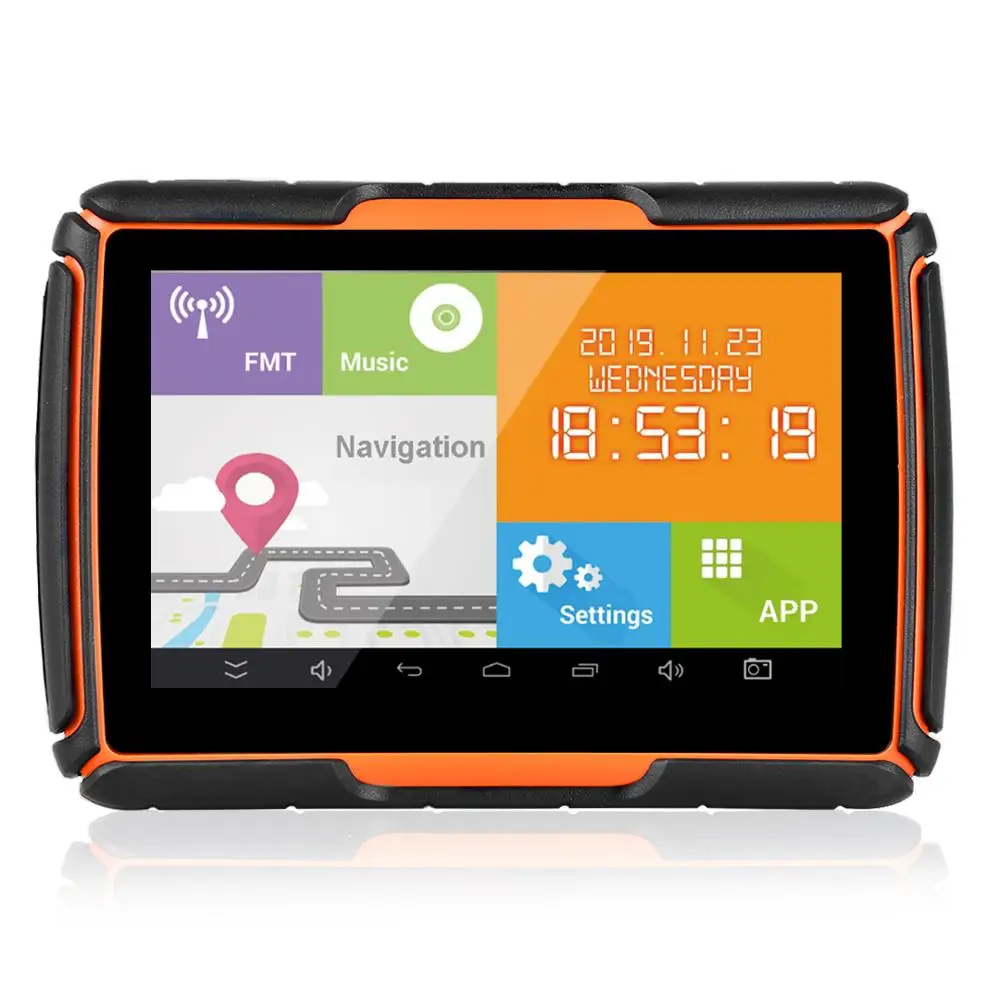 Fodsports 4 3 дюймов gps навигатор для мотоцикла Android водонепроницаемая система 8 ГБ флеш